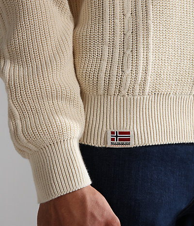 Trondheim gebreide trui met ronde hals-